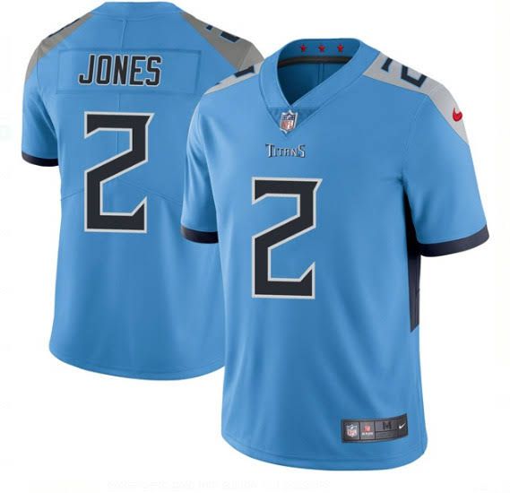 Men Tennessee Titans #2 Julio Jones Nike Light Blue Vapor Limited NFL Jersey->customized nfl jersey->Custom Jersey